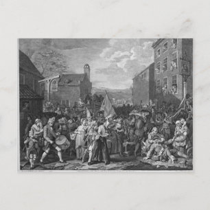 Vertegenwoordiging van de mars van de Garde Briefkaart