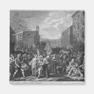 Vertegenwoordiging van de mars van de Garde Magneet