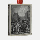 Vertegenwoordiging van de mars van de Garde Metalen Ornament (Rechts)