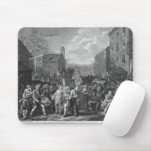 Vertegenwoordiging van de mars van de Garde Muismat (Met muis)