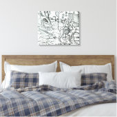 Vertegenwoordiging van de Plague, 1572 Canvas Afdruk (Insitu (Slaapkamer))