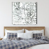 Vertegenwoordiging van de Plague, 1572 Canvas Afdruk (Insitu (Slaapkamer))
