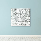 Vertegenwoordiging van de Plague, 1572 Canvas Afdruk (Insitu (Houten vloer))