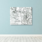 Vertegenwoordiging van de Plague, 1572 Canvas Afdruk (Insitu (Houten vloer))