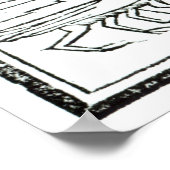 Vertegenwoordiging van de Plague, 1572 Poster (Hoek)