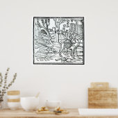 Vertegenwoordiging van de Plague, 1572 Poster (Keuken)