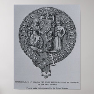 Vertegenwoordiging van Edward de Zwarte Prins Poster