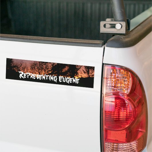 Vertegenwoordiging van Eugene Bumpersticker (Op Truck)