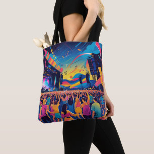Vertegenwoordiging van festivals en evenementen tote bag
