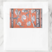 Vertegenwoordiging van het Britse poster van oorlo Rechthoekige Sticker (Tas)