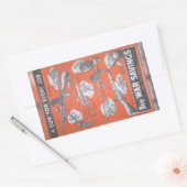 Vertegenwoordiging van het Britse poster van oorlo Rechthoekige Sticker (Envelop)