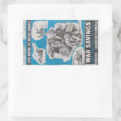 Vertegenwoordiging van het Britse poster van oorlo Rechthoekige Sticker (Tas)