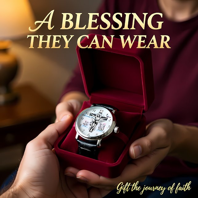 Vertegenwoordiging van Jezus aan het kruis Horloge (Creator heeft geüpload)