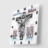 Vertegenwoordiging van Jezus aan het kruis Vierkante Klok (Hoek)