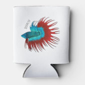 Vertekening van de cartoon van de kroonstaart bett blikjeskoeler (Voorkant)