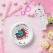 Vertekening van de cartoon van de kroonstaart bett papieren kommen (Feest)