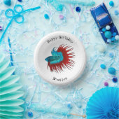 Vertekening van de cartoon van de kroonstaart bett papieren kommen (Feest)