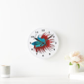 Vertekening van de cartoon van de kroonstaart bett ronde klok (Huis)