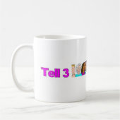 Vertel 3 Personen Koffiemok Custom Logo Ontwerp (Links)