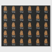 Vertel altijd de Tooth Positve Beaver Pun Dark BG Cadeaupapier (Vlak)