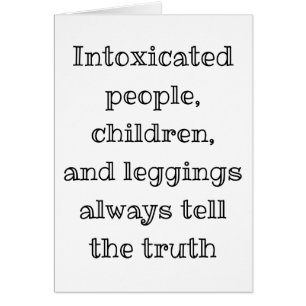 Vertel altijd de waarheid grappig wenskaart