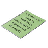 Vertel altijd de waarheid notitieboek (Linkerzijde)