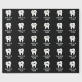 Vertel altijd het tand grappige gebitsgebaar donke cadeaupapier (Vlak)