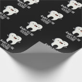 Vertel altijd het tand grappige gebitsgebaar donke cadeaupapier (Hoek)