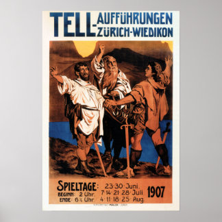 VERTEL AUFFUHRUNGEN Zurich Theater Opera Poster