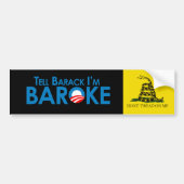 Vertel Barack Im Baroke Bumpersticker (Voorkant)