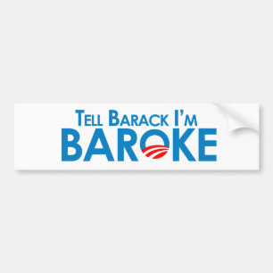 Vertel Barack Im Baroke Bumpersticker