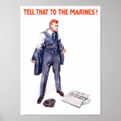Vertel dat aan de mariniers — WWI Poster (Voorkant)