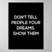 Vertel de mensen niet dat je dromen hen show poster (Voorkant)