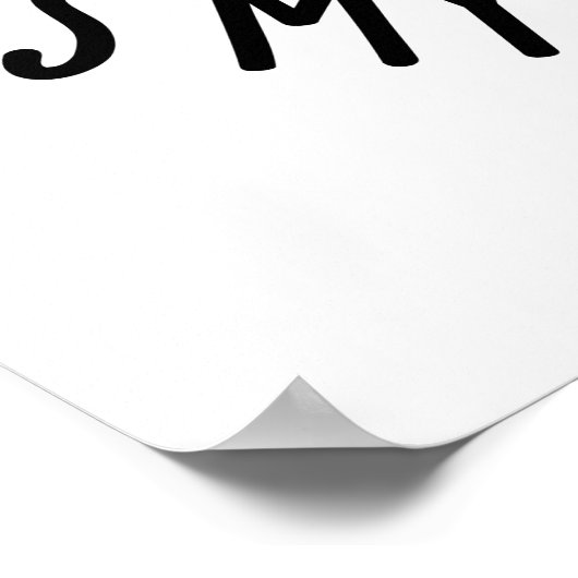 Vertel de tand is mijn flosophy grappige tandheelk poster (Hoek)