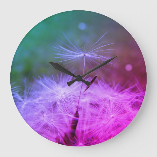 Vertel de tijd met een Dandilion Clock Grote Klok (Voorkant)