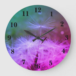 Vertel de tijd met een Dandilion Clock met cijfers Grote Klok
