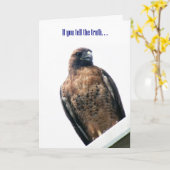 Vertel de waarheid Hawk Fotogroet Kaart (Gele Bloem)