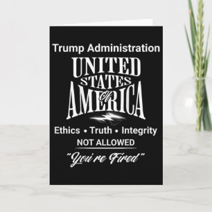 Vertel de waarheid je bent ontslagen Trump adminis Kaart