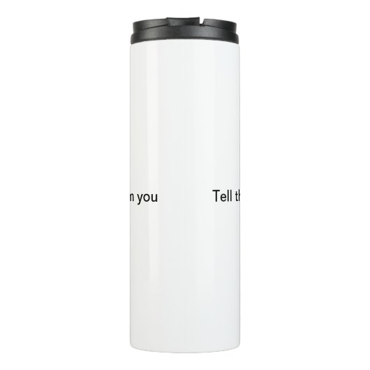 Vertel de waarheid Thermische Tumbler Thermosbeker (Achterkant)