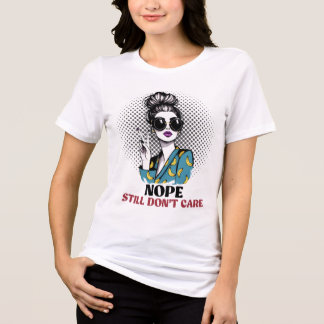 Vertel de wereld dat je nog steeds niets geeft t-s Tri-Blend shirt