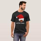 Vertel de zwarte Kerstman wat je voor Kerstmis wil T-shirt (Voorkant volledig)