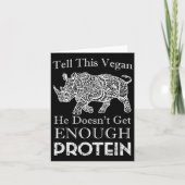 Vertel dit Vegan Genoeg Eiwitten Vegan Bodybuildin Kaart (Voorkant)