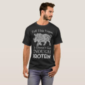 Vertel dit Vegan Genoeg Eiwitten Vegan Bodybuildin T-shirt (Voorkant volledig)