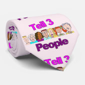 Vertel drie mensen Stropdas - lachen, glimlachen, (Opgerold)