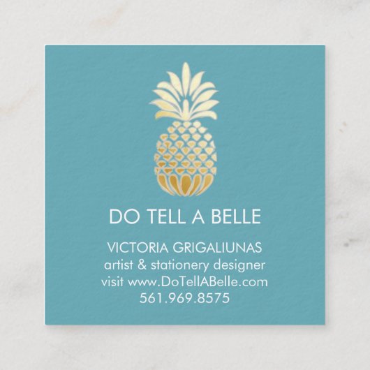 Vertel een belle Visitekaartjes (Achterkant)