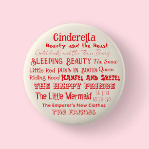 Vertel een Fairy Tale Day Badge Ronde Button 5,7 Cm