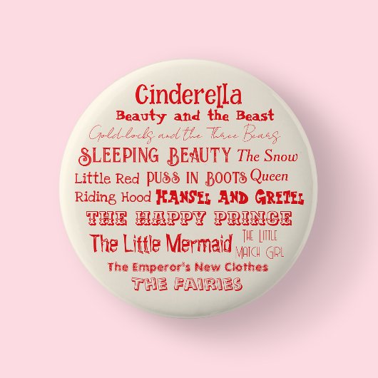 Vertel een Fairy Tale Day Badge Ronde Button 5,7 Cm