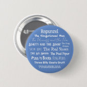 Vertel een Sprookjesdag Badge/ Knop Ronde Button 5,7 Cm (Voorkant /achterkant)