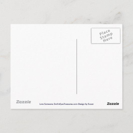 Vertel hen dat je van hen houdt, roze hart Abstrac Briefkaart (Achterkant)