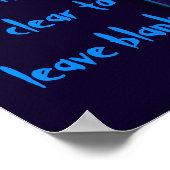 Vertel het aan de wereld (gepersonaliseerd Poster) Poster (Hoek)